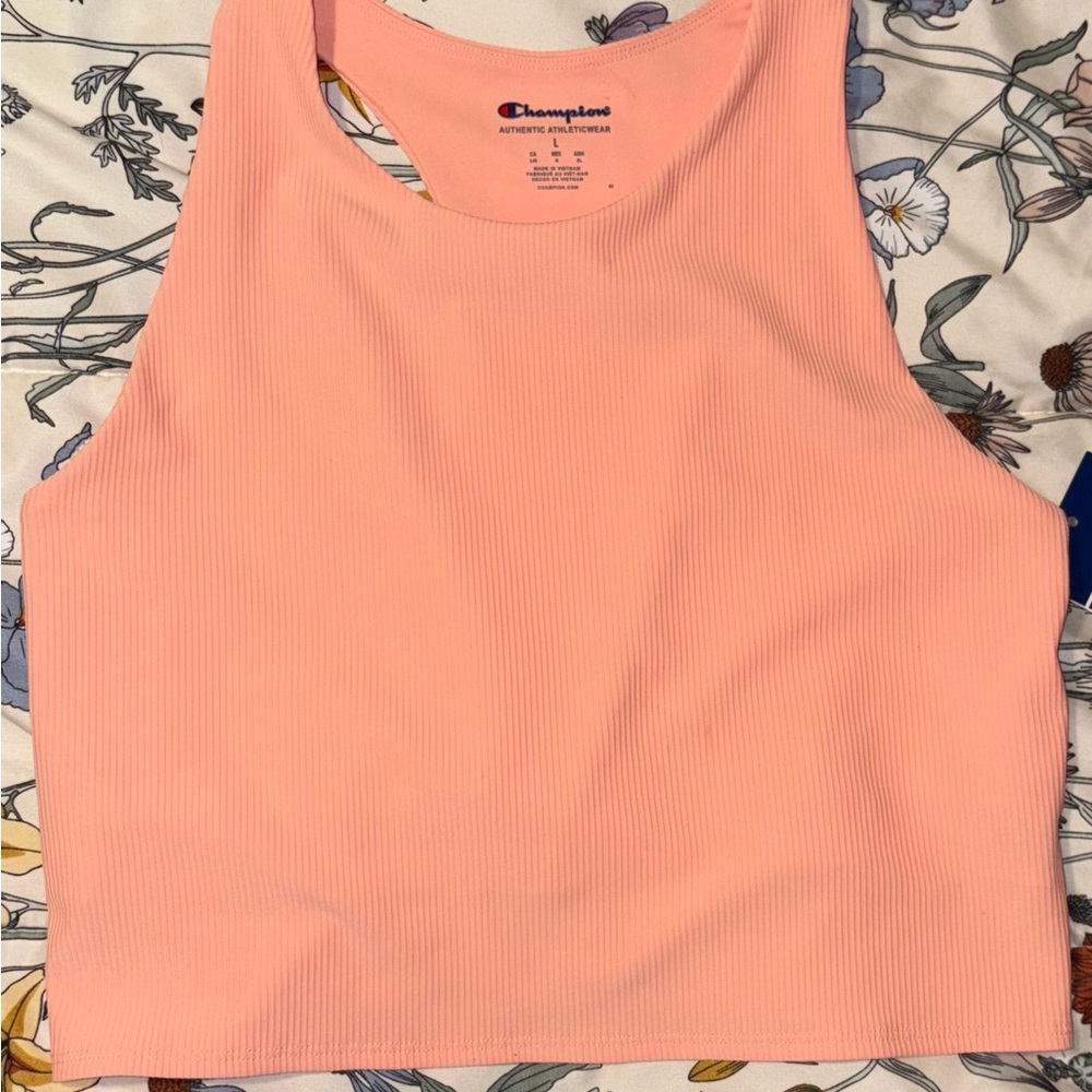 Champion Pink Sleeveless Crop Top